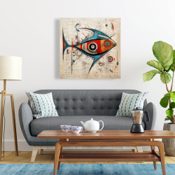 Canvas 24 x 24 - Abstract fish