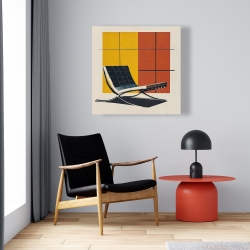 Canvas 24 x 24 - Relaxing inclined chair