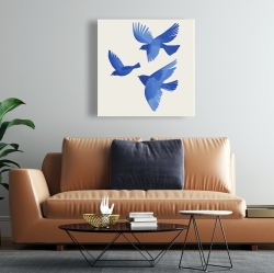 Canvas 24 x 24 - Bluebirds in flight