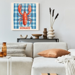 Toile 24 x 24 - Homard sur table