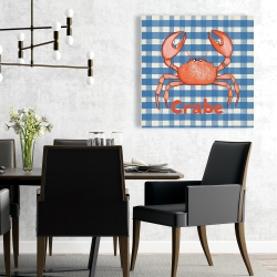 Canvas 24 x 24 - Crab on table