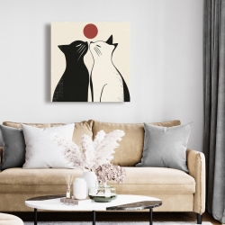 Toile 24 x 24 - Deux chats