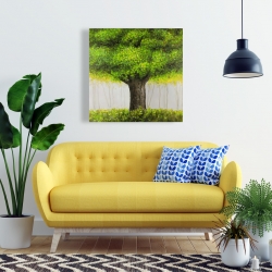 Toile 24 x 24 - Gros arbre vert