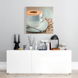 Toile 24 x 24 - Le temps du cappuccino