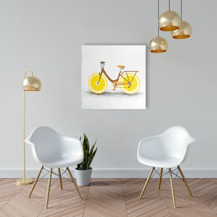 Bicyclette avec roues de citron