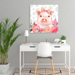 Toile 24 x 24 - Cochonette