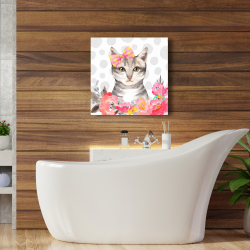 Canvas 24 x 24 - Charming cat