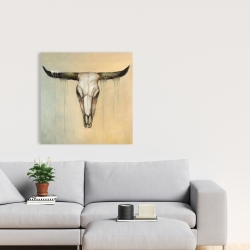 Canvas 24 x 24 - Bull skull