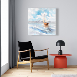 Canvas 24 x 24 - Sailboat landscape