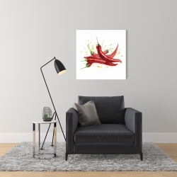 Canvas 24 x 24 - Red hot peppers