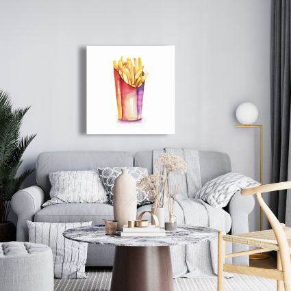 Watercolor french fries