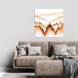 Canvas 24 x 24 - Mountain of large fir trees