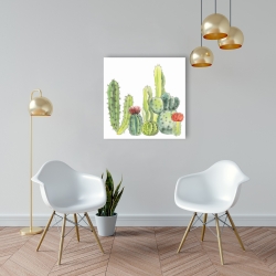 Toile 24 x 24 - Petits cactus