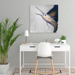 Canvas 24 x 24 - Gold swordfish