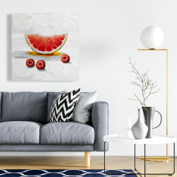 Canvas 24 x 24 - Grapefruit slice