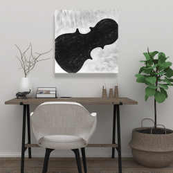 Canvas 24 x 24 - Violin silhouette