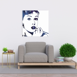 Toile 24 x 24 - Audrey hepburn: cigarillo