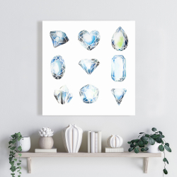 Canvas 24 x 24 - Crystals