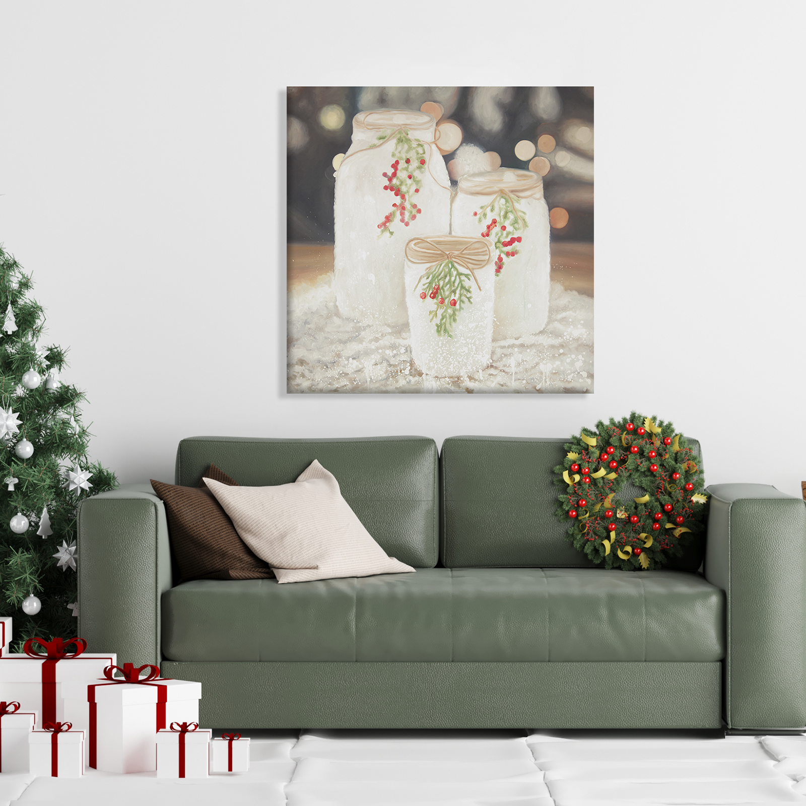 Canvas 24 x 24 - Christmas candles