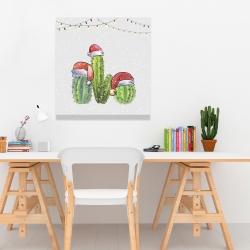 Toile 24 x 24 - Cactus de noël