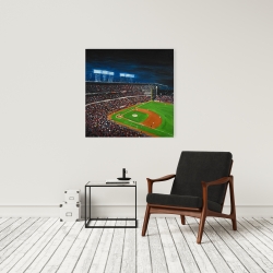 Toile 24 x 24 - Partie de baseball