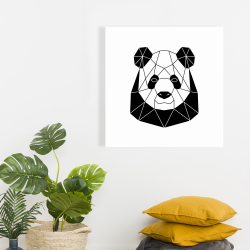 Canvas 24 x 24 - Geometric panda