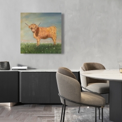 Canvas 24 x 24 - Daisy the highland cow