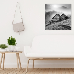 Canvas 24 x 24 - Mountain carpathian village
