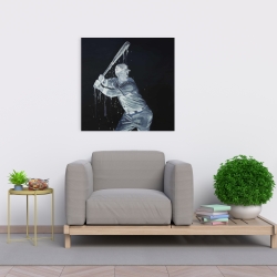 Toile 24 x 24 - Joueur de baseball