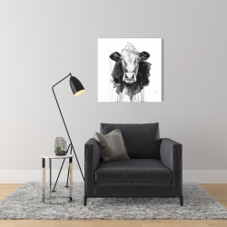 Canvas 24 x 24 - Cow