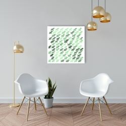 Canvas 24 x 24 - Green pattern x