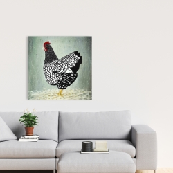 Canvas 24 x 24 - Wyandotte  hen