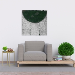 Toile 24 x 24 - Demi-cercle vert