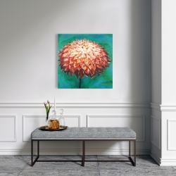 Canvas 24 x 24 - Abstract dahlia flower