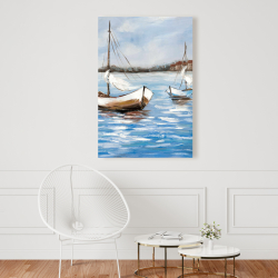 Toile 24 x 36 - Deux bateaux sur l'eau