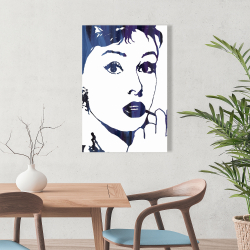 Toile 24 x 36 - Audrey hepburn: cigarillo