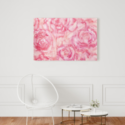 Toile 24 x 36 - Roses en aquarelle