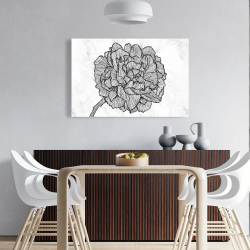 Canvas 24 x 36 - Bright peony