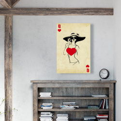 Canvas 24 x 36 - Queen of hearts