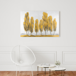 Toile 24 x 36 - Sept arbres jaunes abstraits