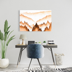 Canvas 24 x 36 - Mountain of large fir trees