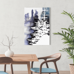 Toile 24 x 36 - Silhouette de forêt