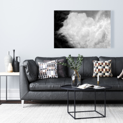 Toile 24 x 36 - Nuages sombres monochrome