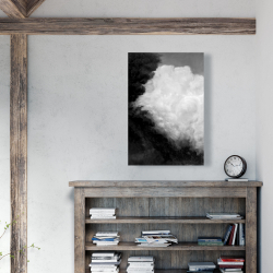 Toile 24 x 36 - Nuages sombres monochrome