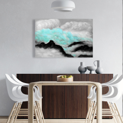 Canvas 24 x 36 - Grey and blue clouds