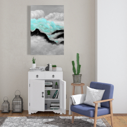 Canvas 24 x 36 - Grey and blue clouds