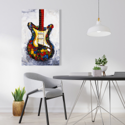 Toile 24 x 36 - Guitare colorée