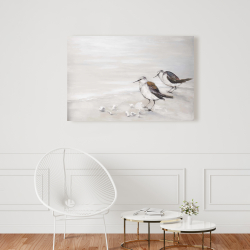 Canvas 24 x 36 - Two sandpipiers birds
