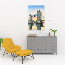 Toile 24 x 36 - Coucher de soleil sur le london bridge