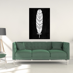 Canvas 24 x 36 - Feather with patterns